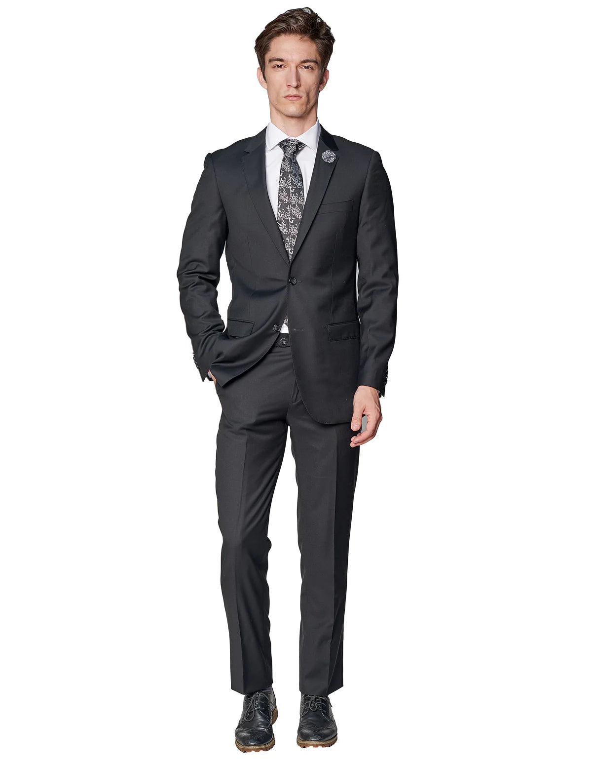 The Ultimate Black Super 150's Wool Suit