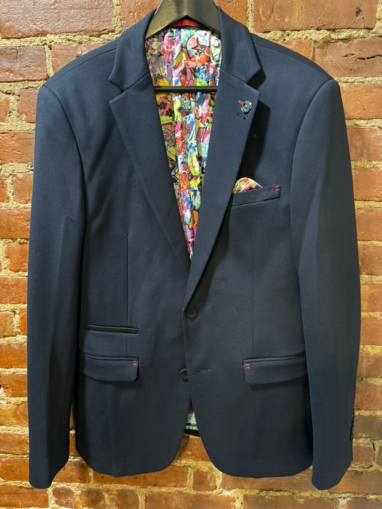 Stretch Blazer- Navy