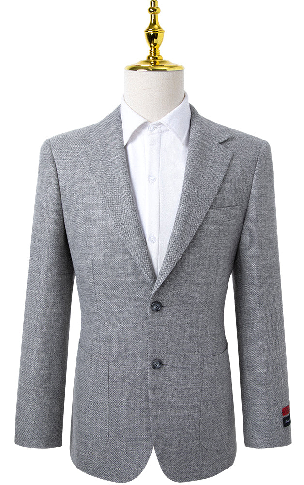 Oran Guabello Sport Jacket with Grey Link Chain Pattern