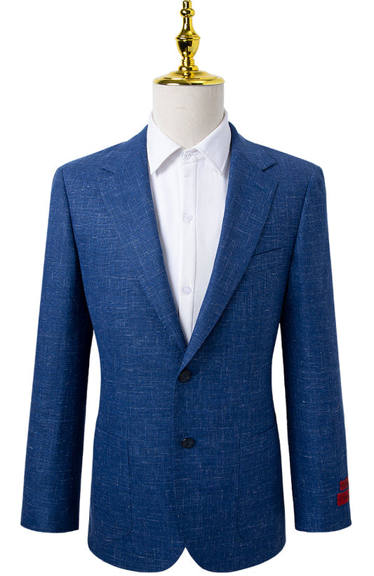 Oran Navy Linen Tailored Sport Jacket