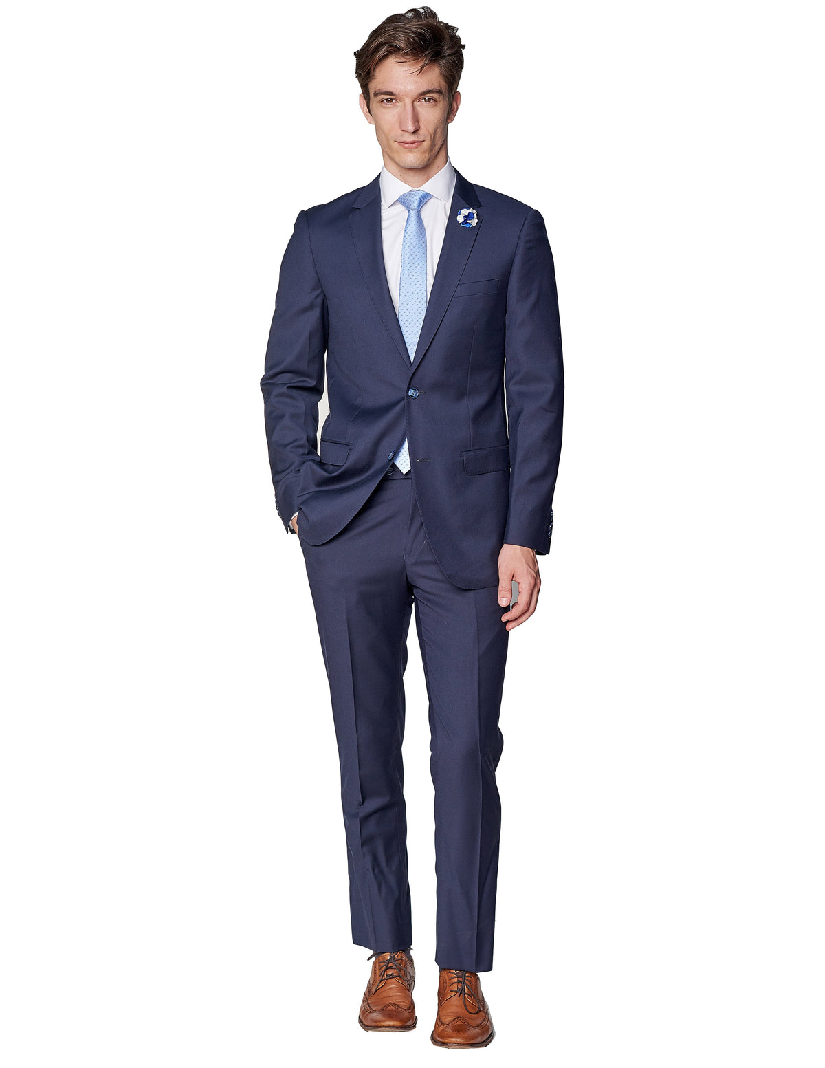 The Navy Super 150’s Wool Suit – Classic Refinement