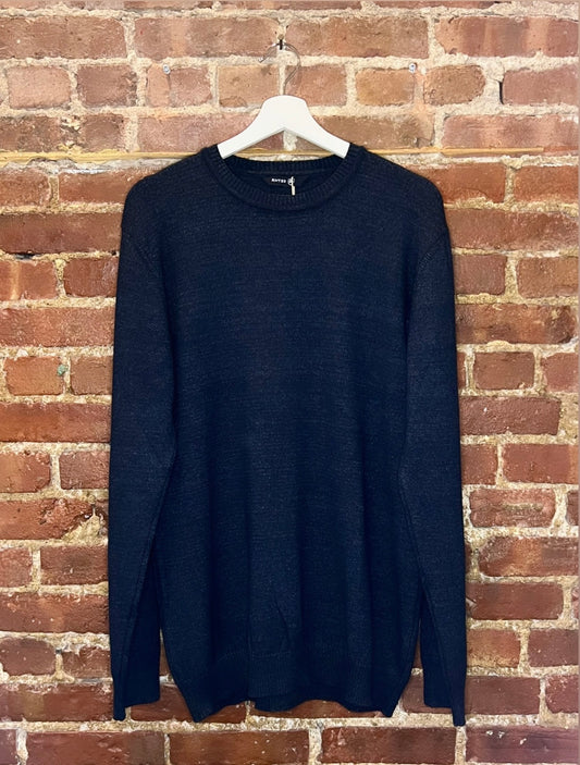 RNT23 Charcoal Casual Crew Sweater