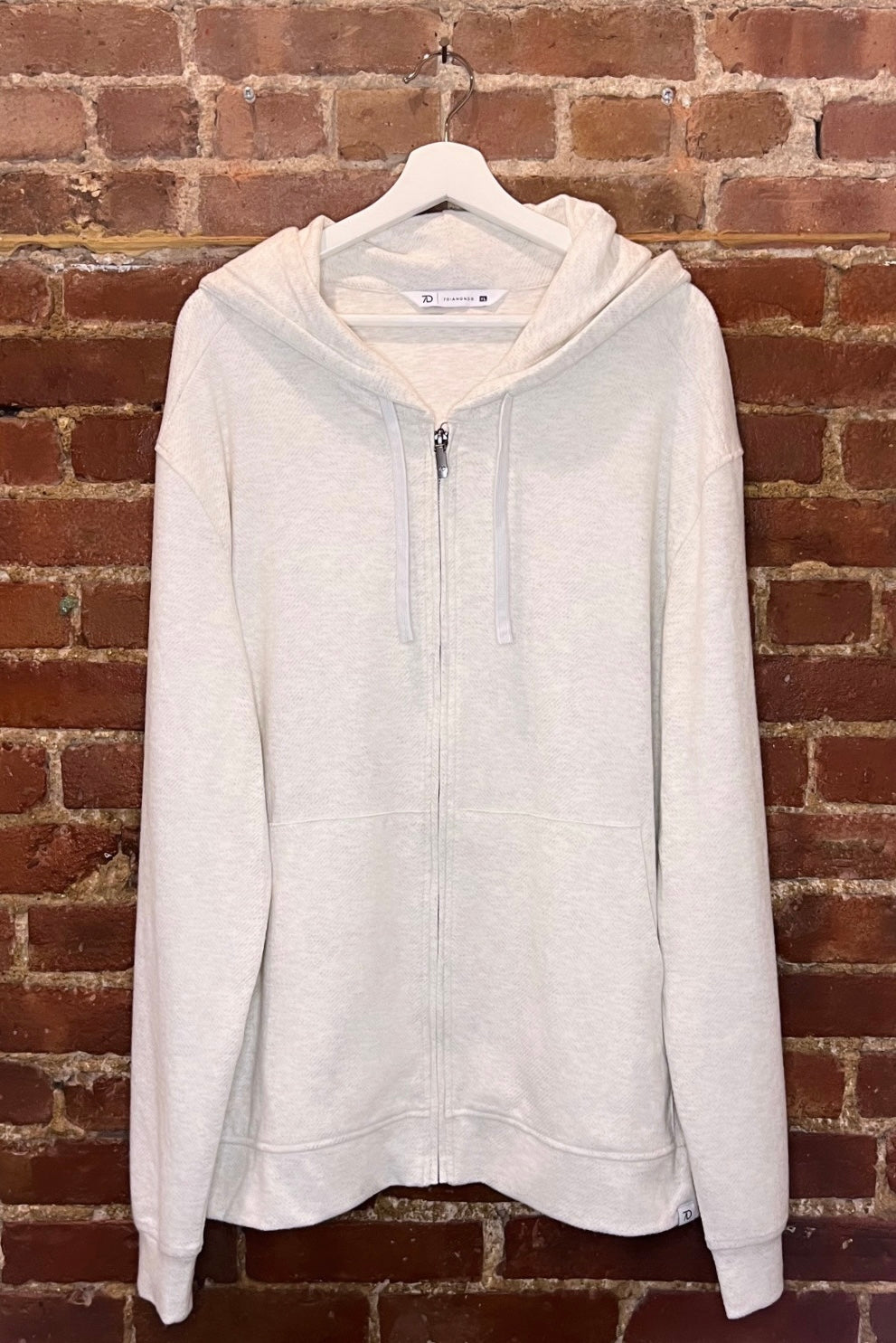 7Diamonds Heather Grey Zip Up Hoodie