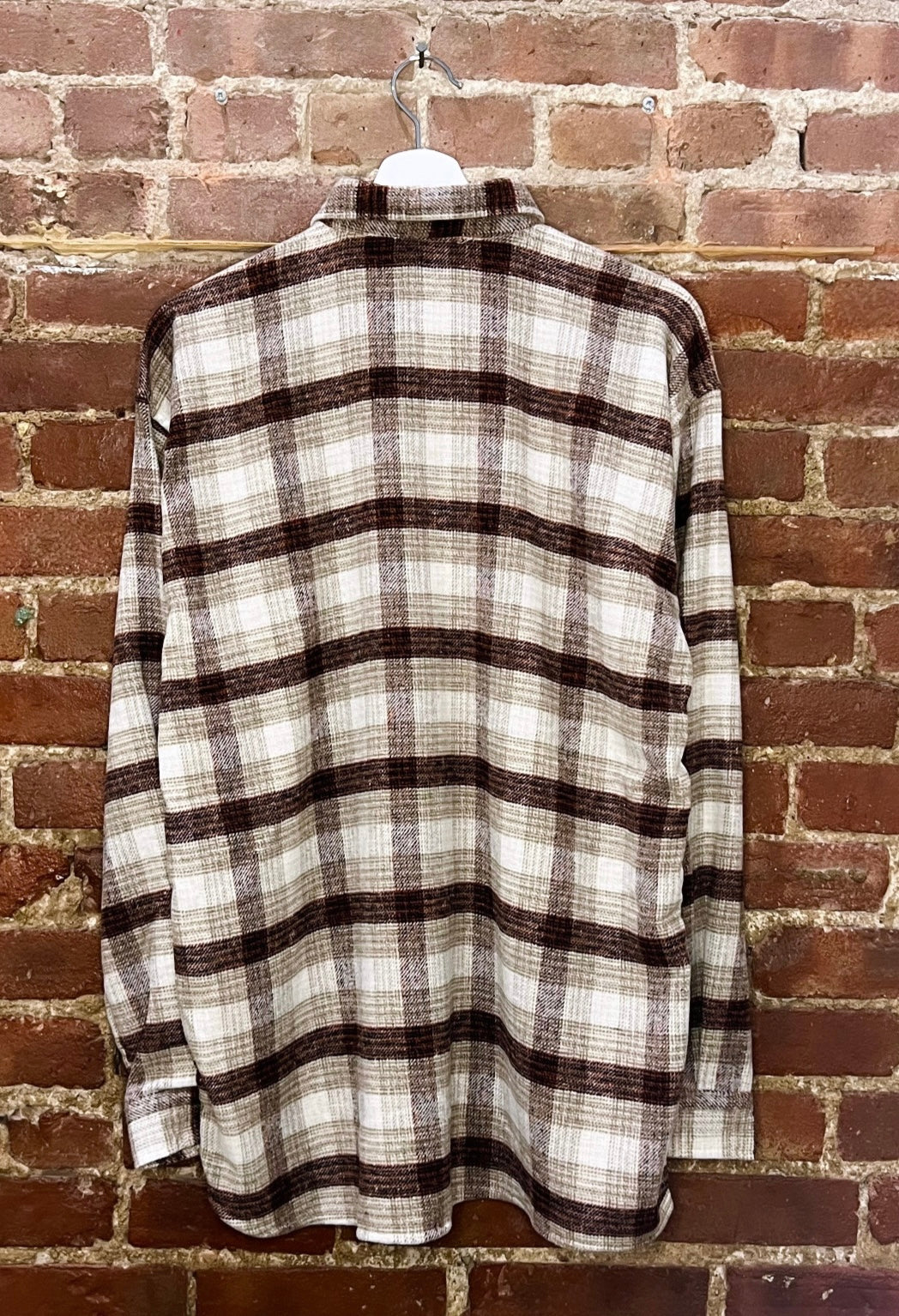 Hawking Brown & Cream Plaid Flannel