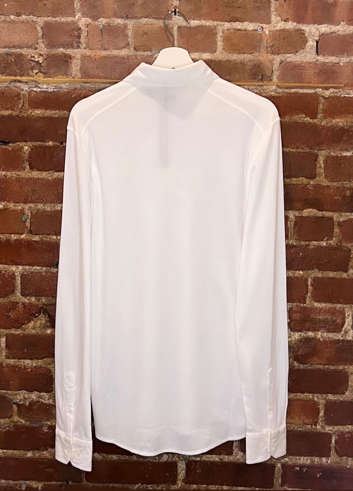 Raffi White Long-Sleeve Polo Shirt