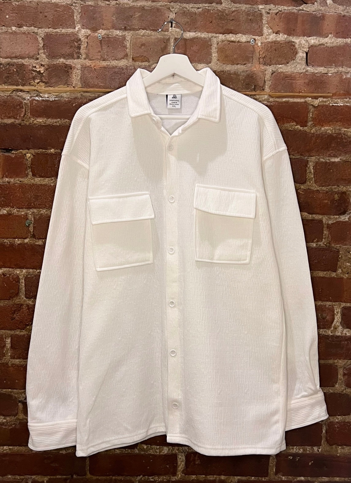 Hawking White Classic Casual Over Shirt