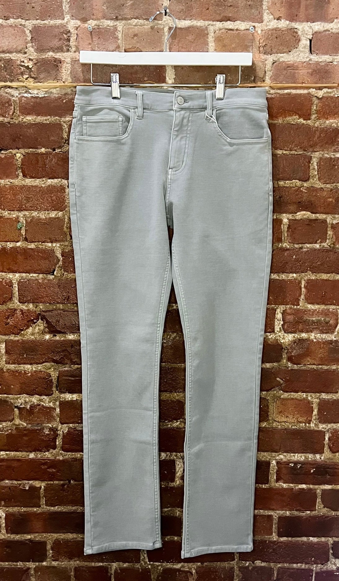 7 Diamonds Men’s Slim Fit Light Grey Denim Jeans