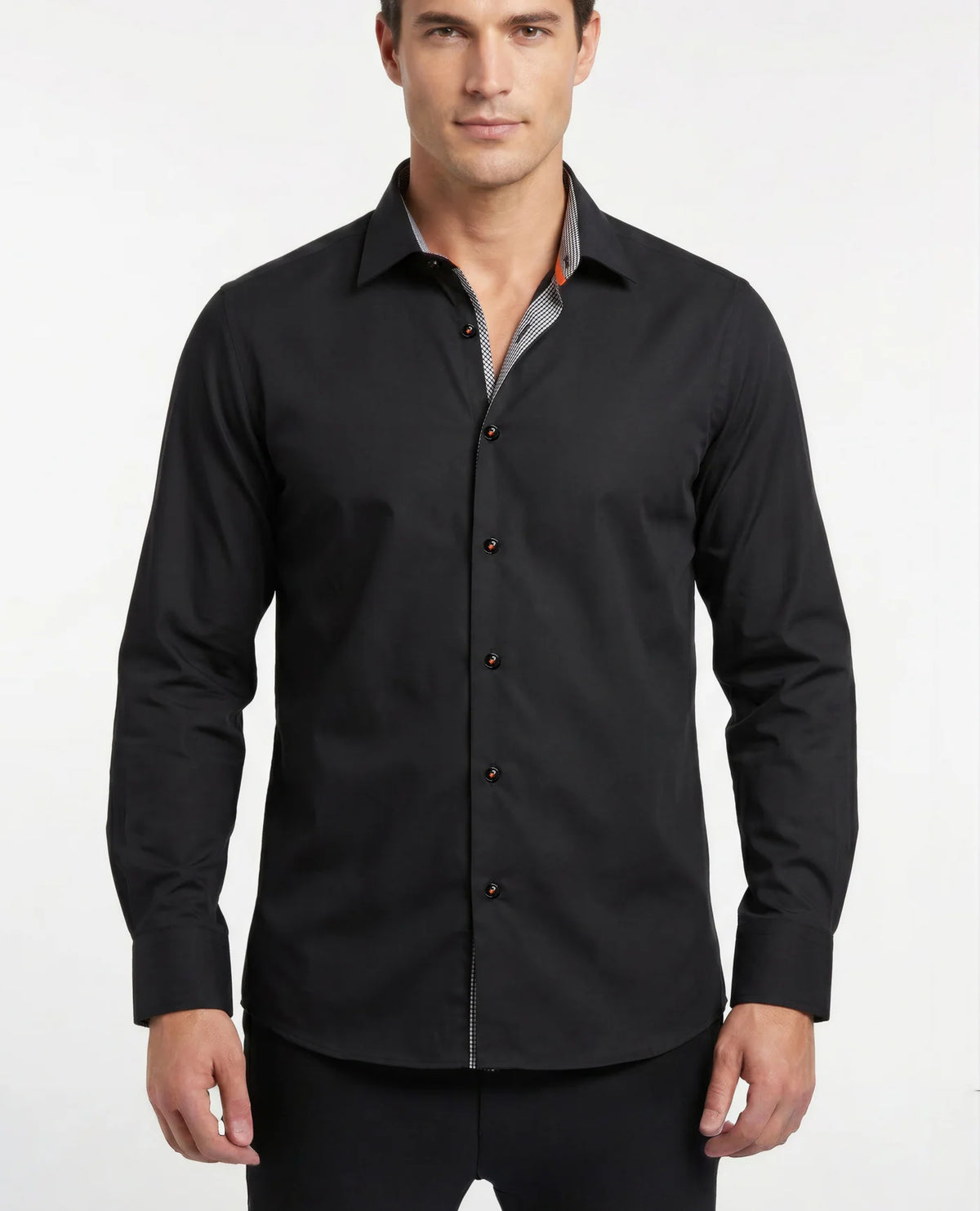 Black Long Sleeve Button Down