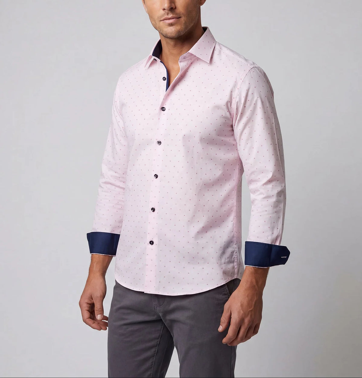Pink Long Sleeve Button Down