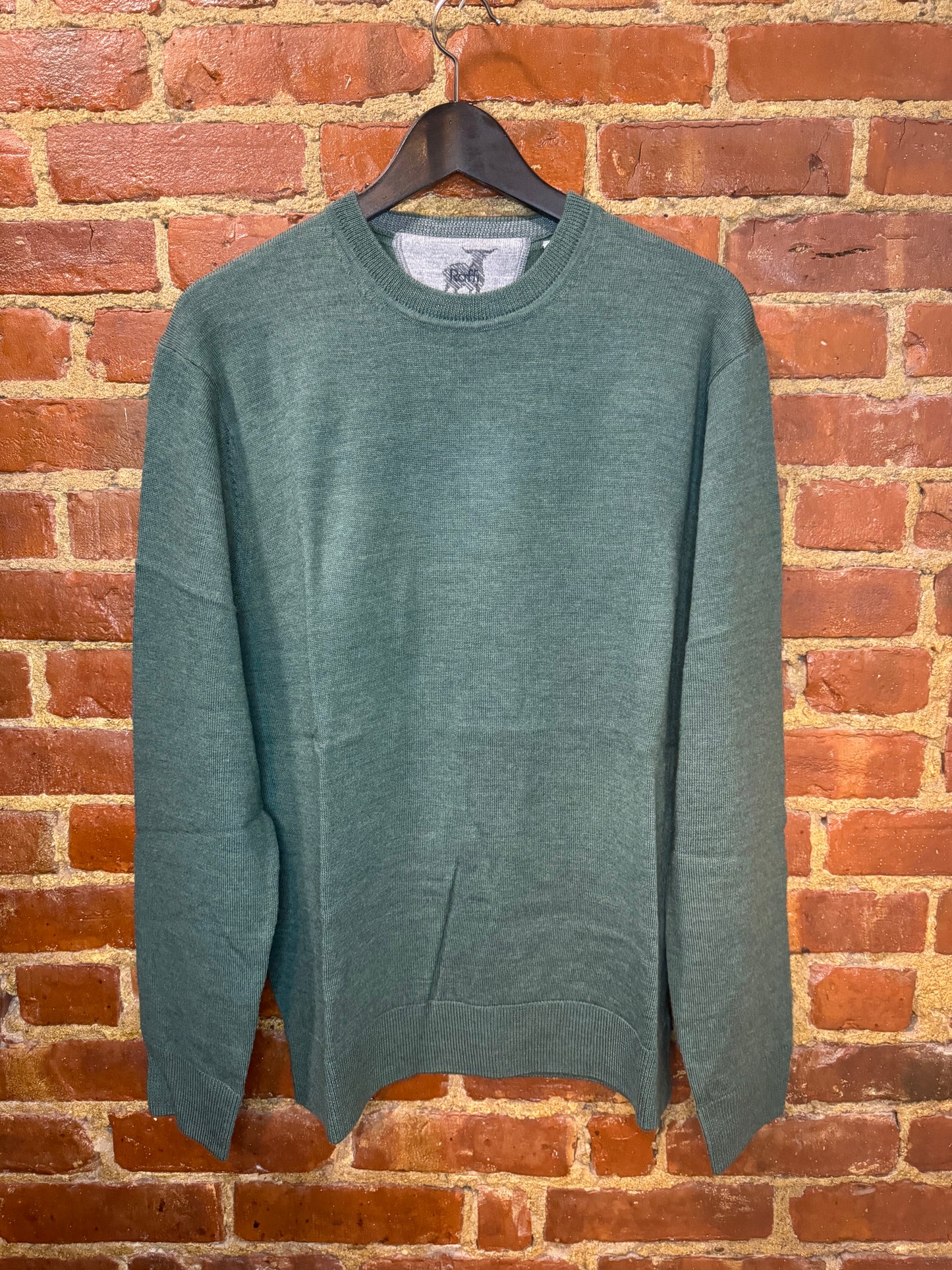 Raffi Men’s Sage Green Crew Neck Sweater