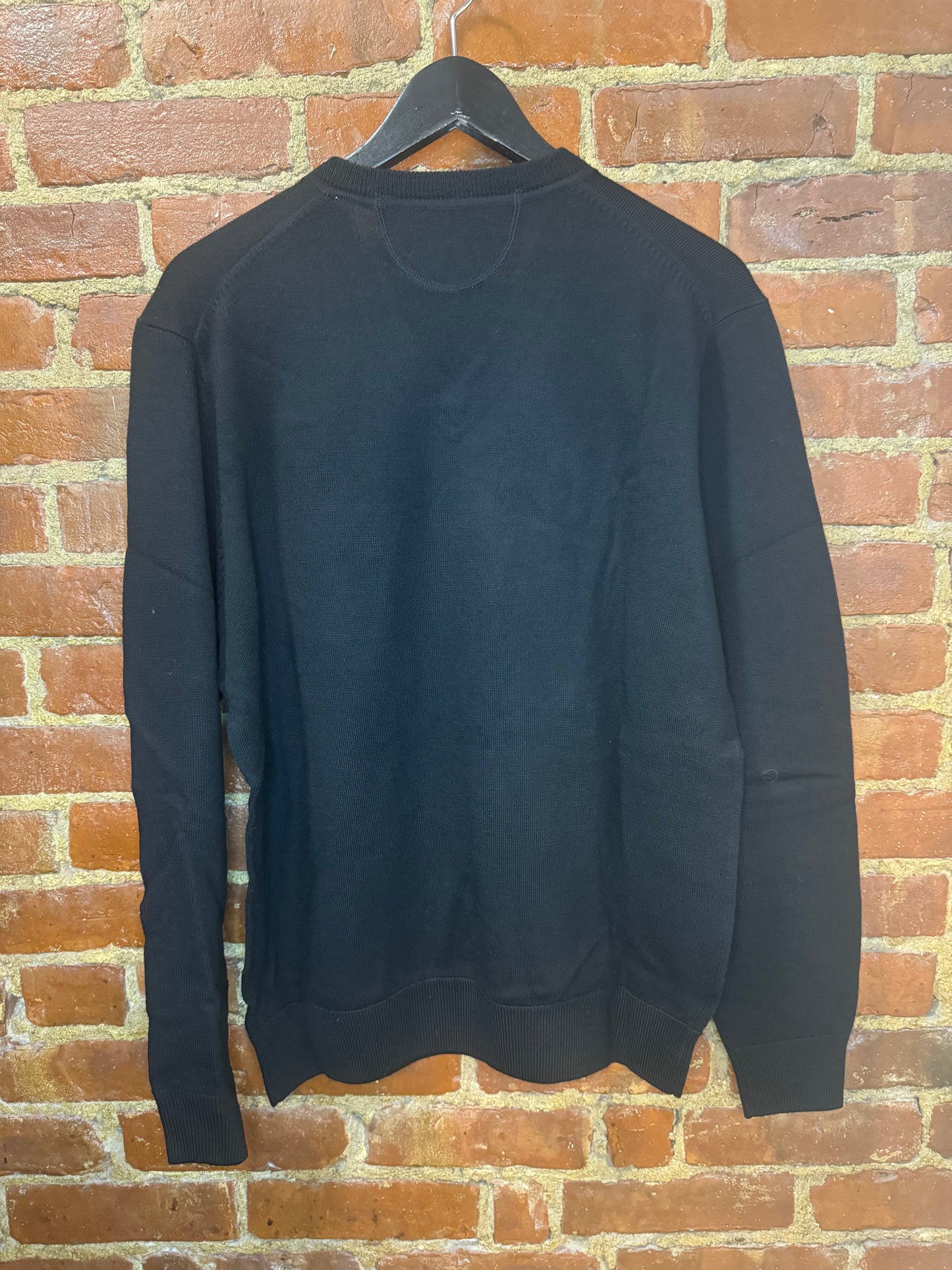 Raffi Timeless Black V-Neck Knit Sweater