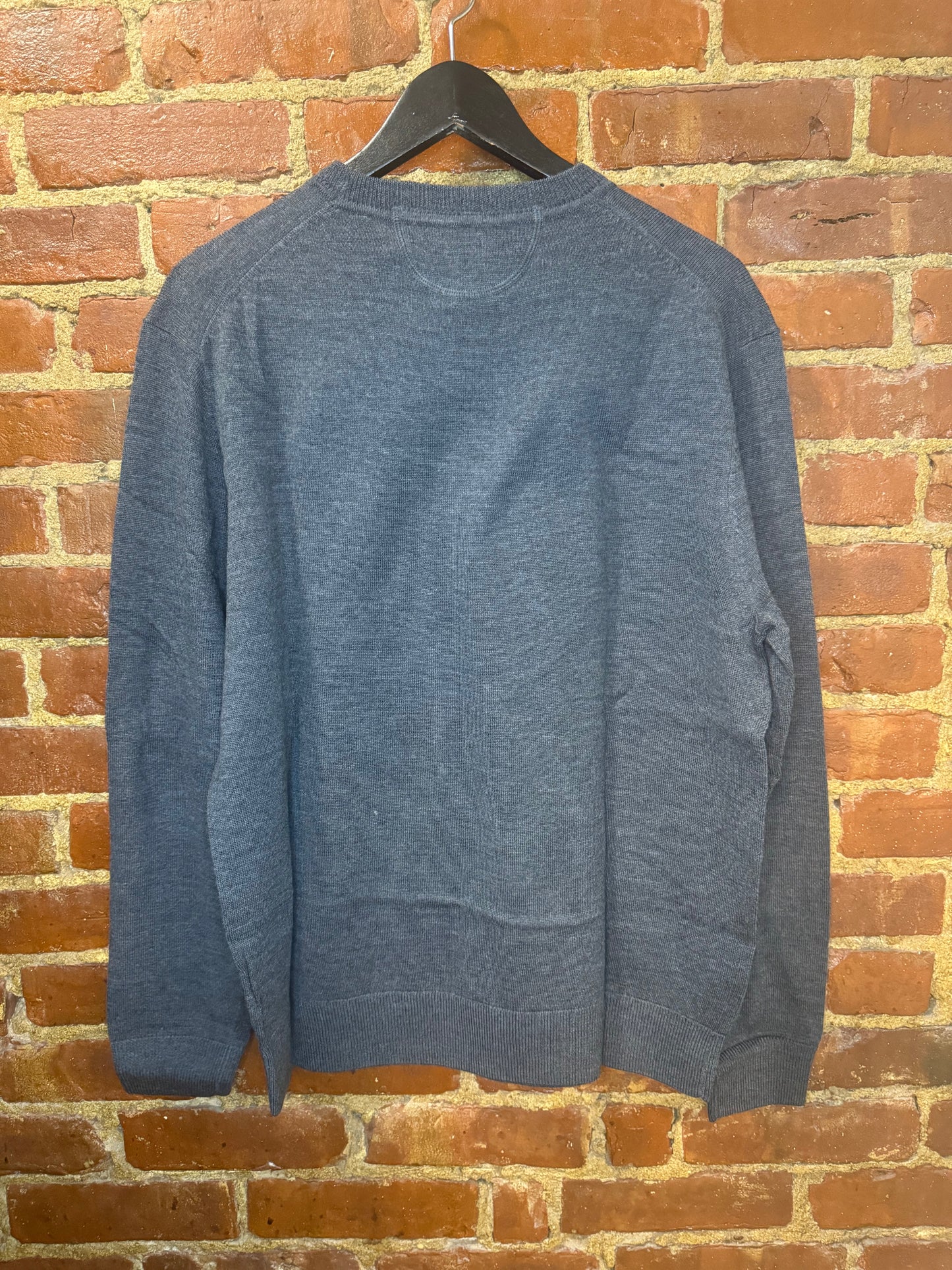 Raffi Classic Charcoal Grey Crew Neck Sweater