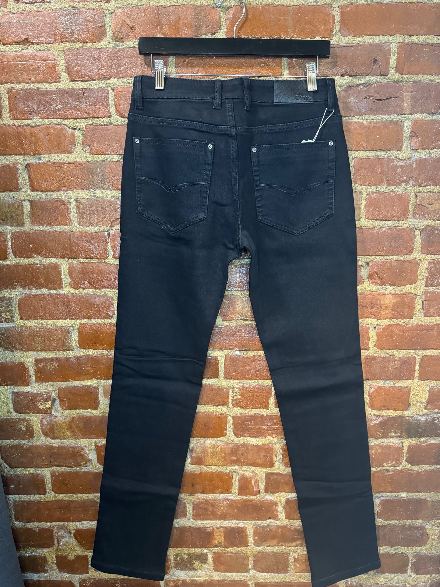 ORAN Classic Black Slim-Fit Denim Jeans