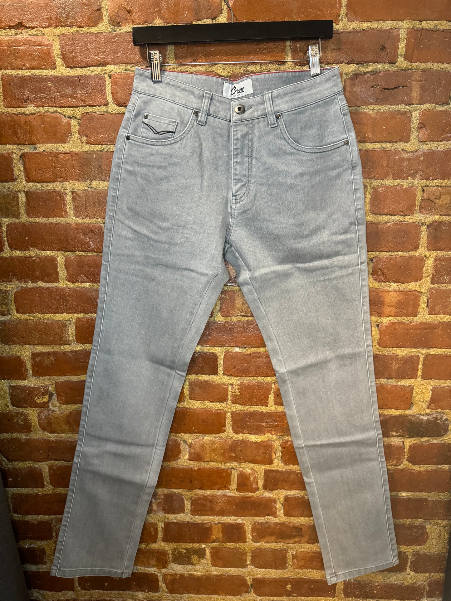 ORAN Light Grey Slim Fit Jeans