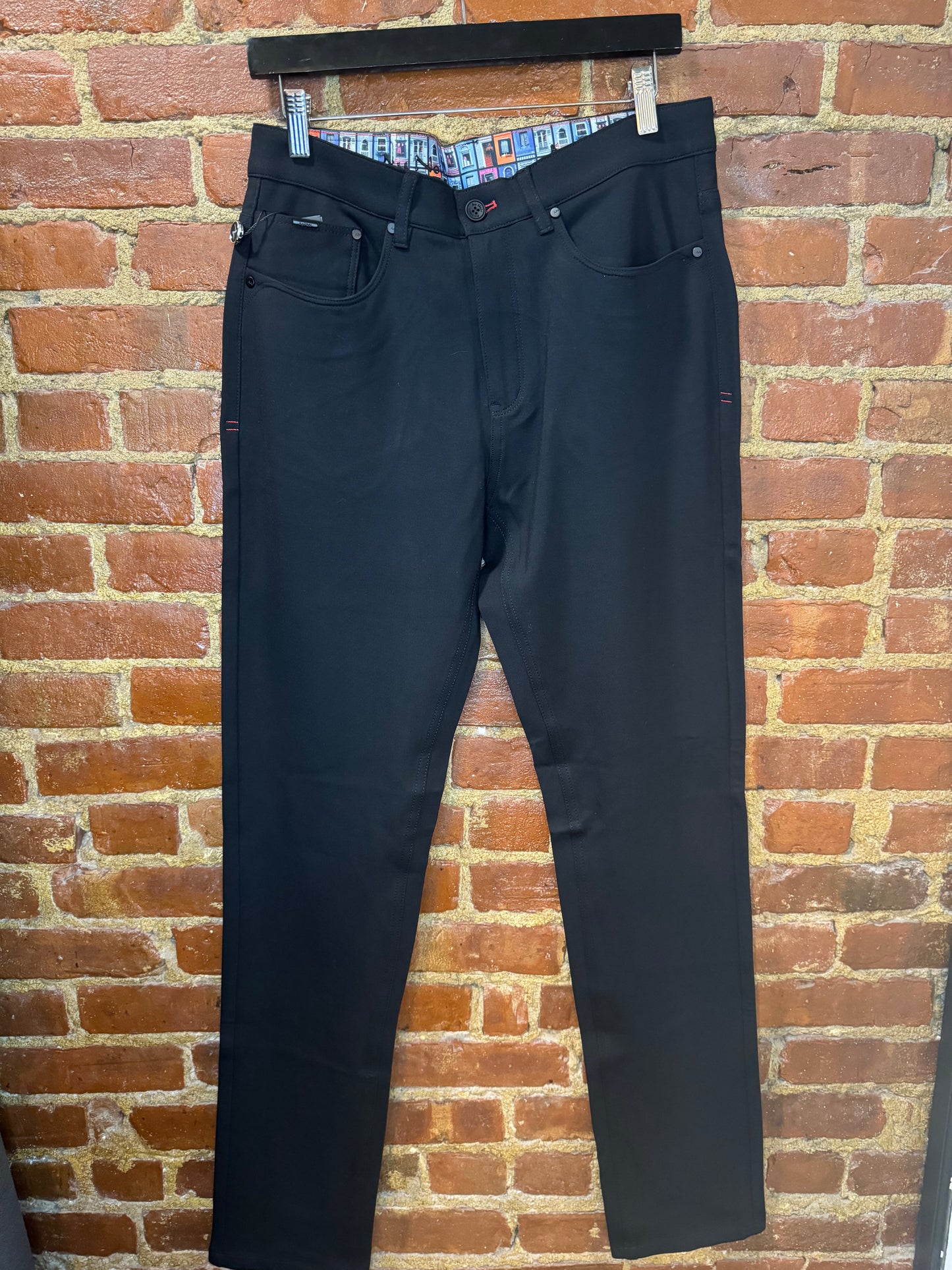 Tailored Black Slim-Fit Jeans