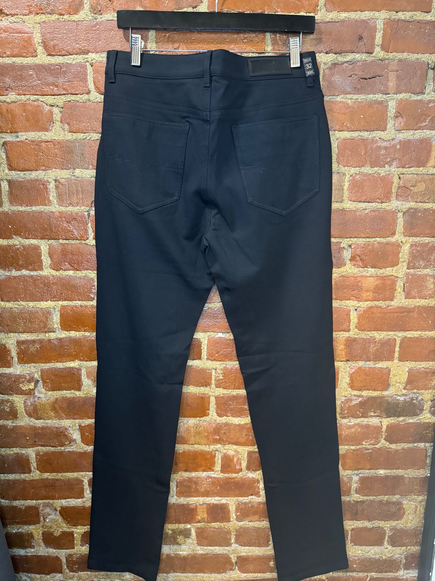 Tailored Black Slim-Fit Jeans