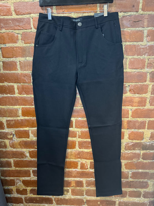 Levinas Timeless Black Slim-Fit Jeans