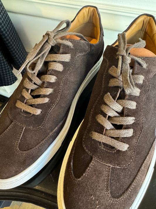 ETERI Sophisticated Dark Brown Suede Sneakers