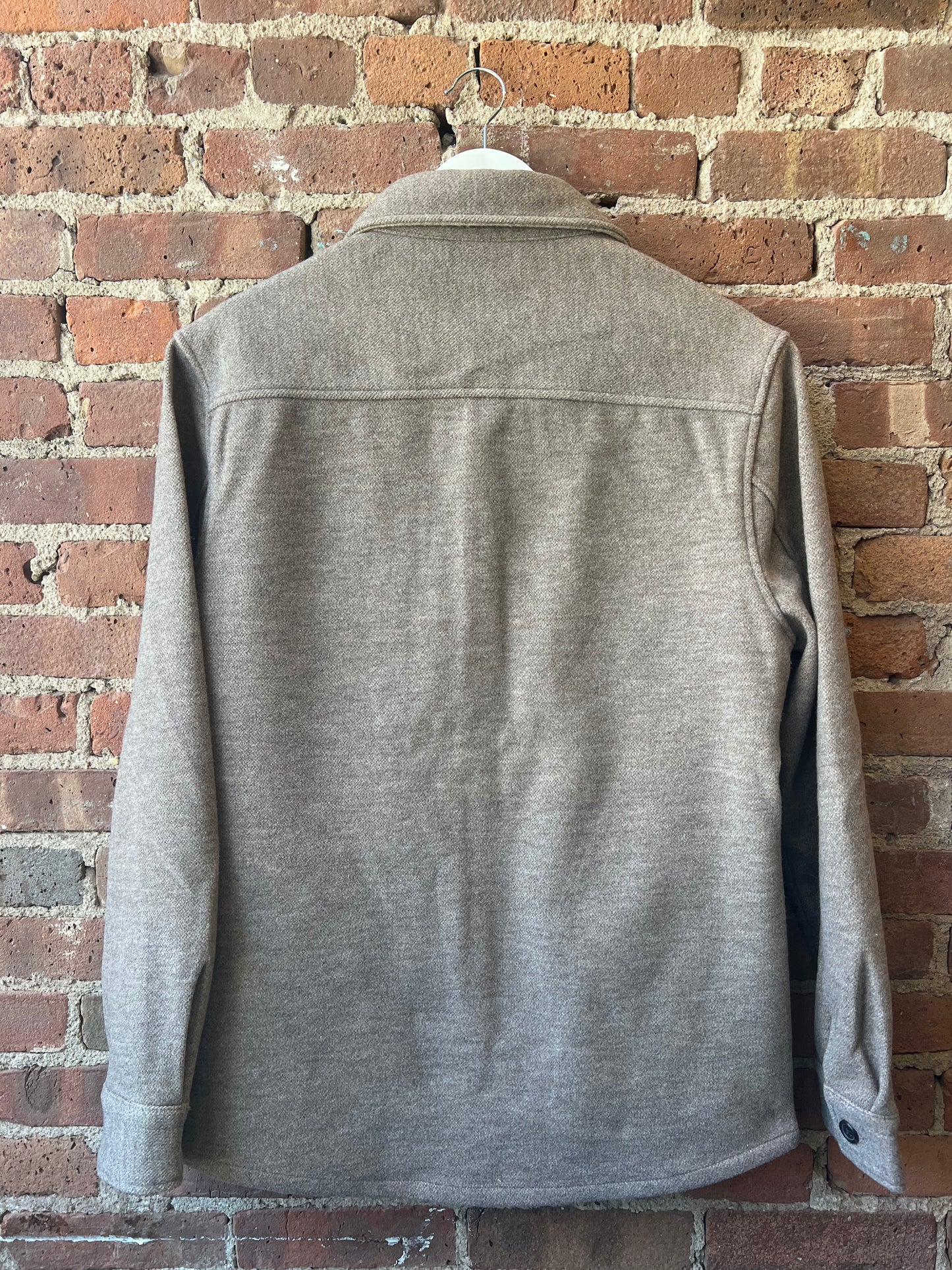 7Diamonds Taupe Wool-Blend Shacket