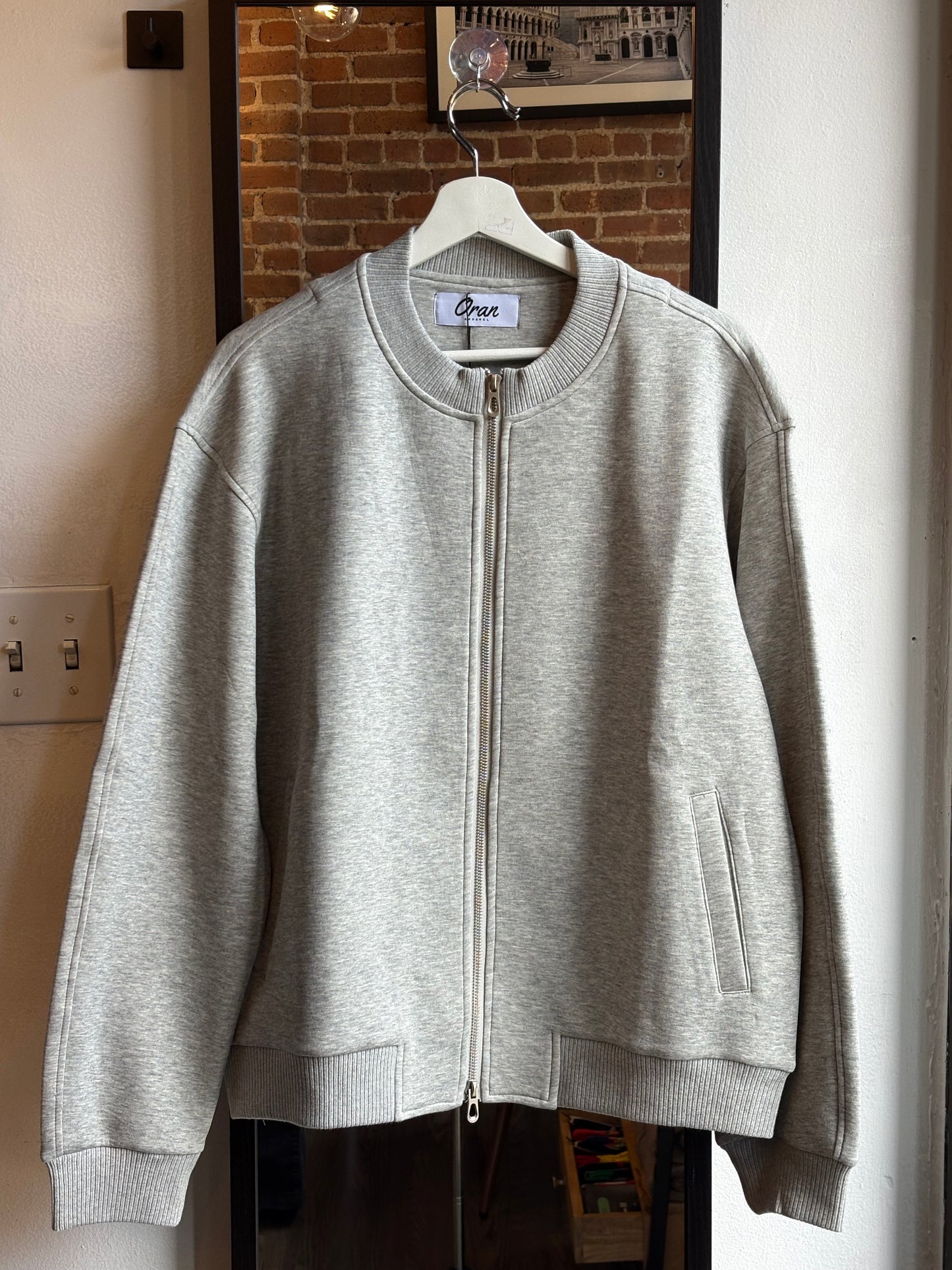 Gray Full-Zip Jacket
