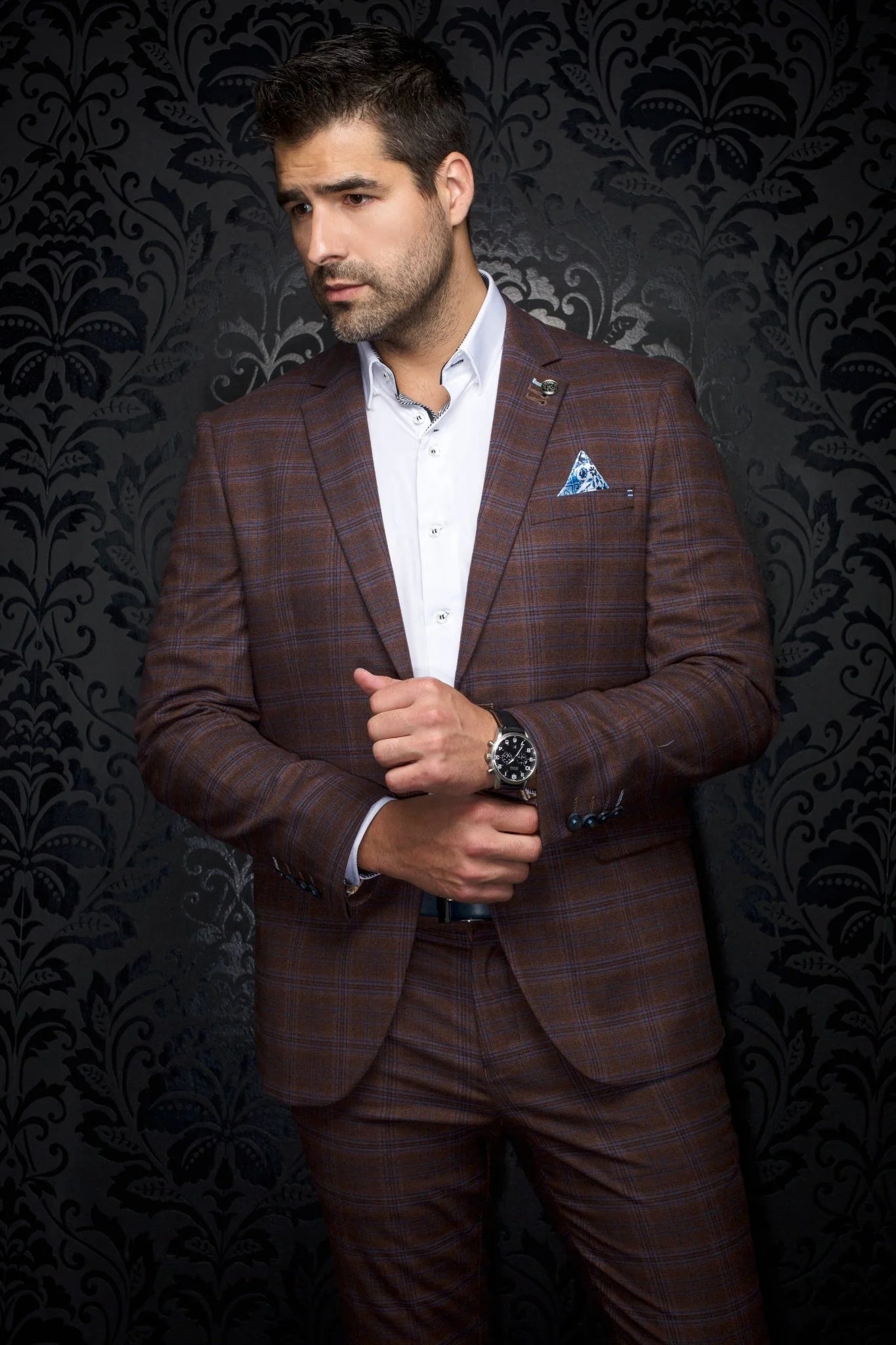 Rust Plaid Blazer