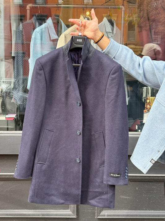 Navy Blue Overcoat
