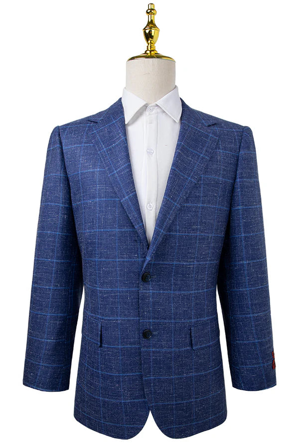 Oran Windowpane Stretch Sport Jacket