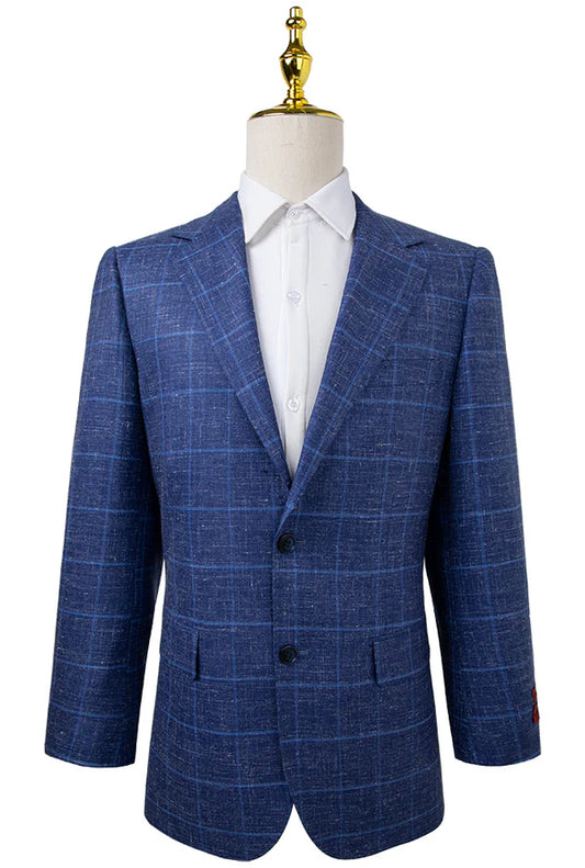 Oran Windowpane Stretch Sport Jacket