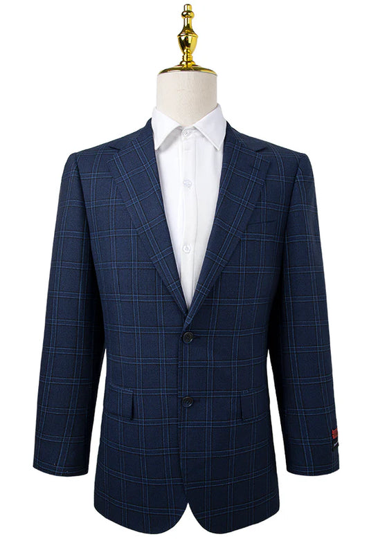 Oran Navy Windowbox Check Sport Jacket