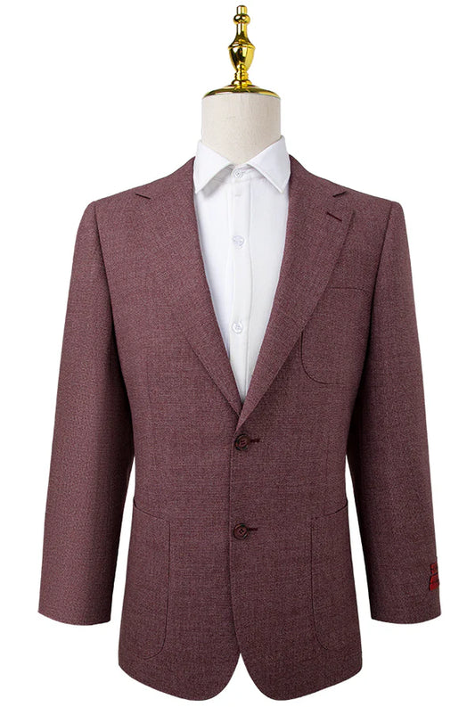 Oran Pinot Noir Texture Check Oran Sport Jacket