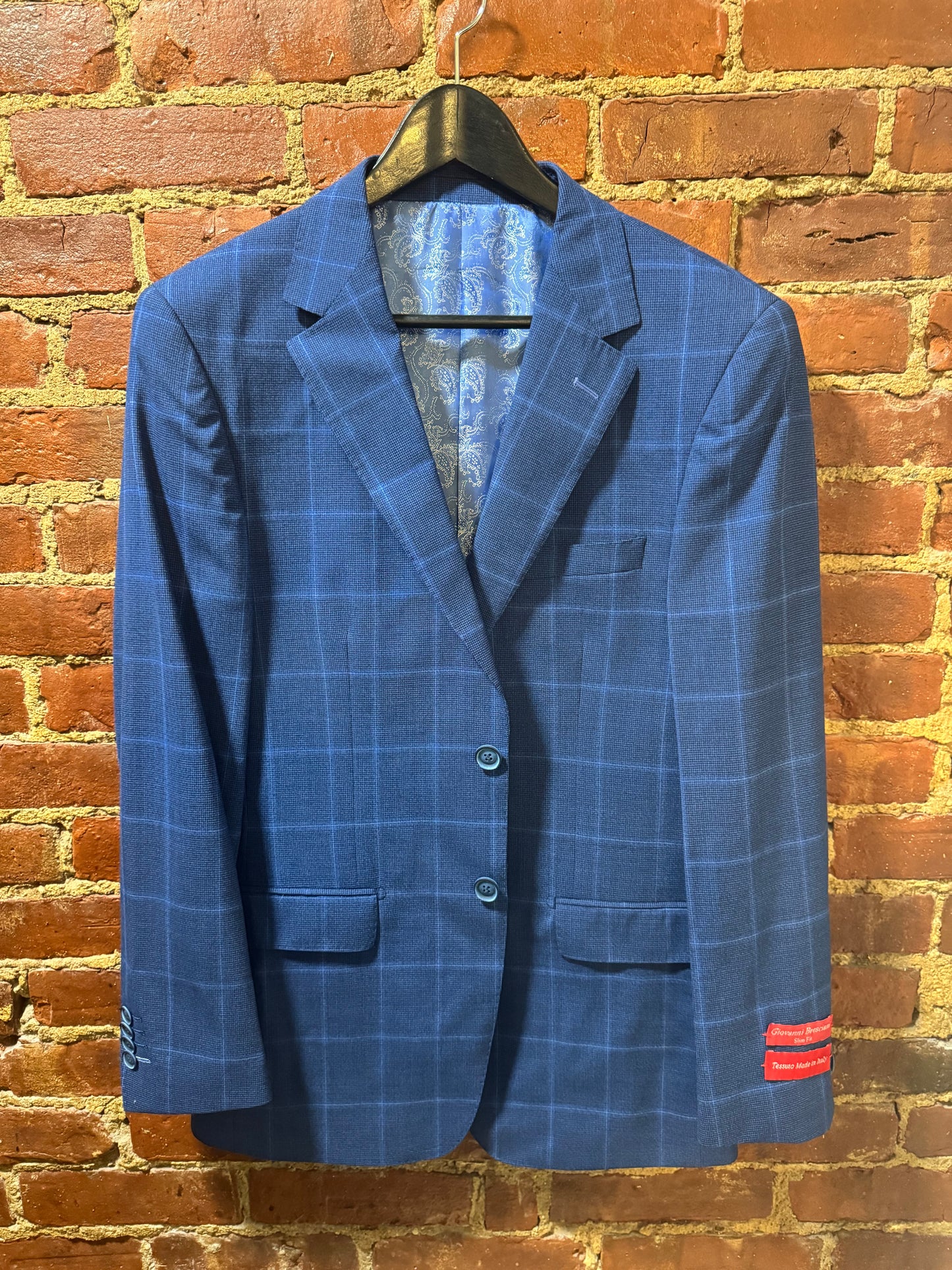 Royal Blue Windowpane Blazer – A Timeless Classic