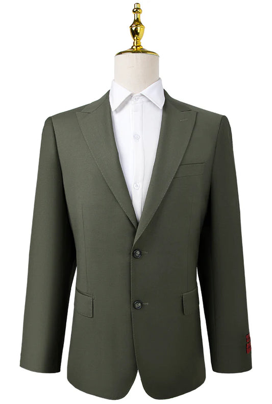 Oran Tailored Olive Geen Suit