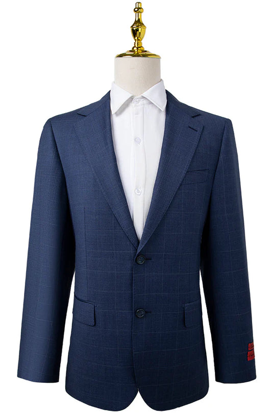 Oran Navy Diamond Tailored Suit