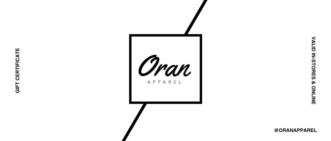 Oran Apparel Gift Card